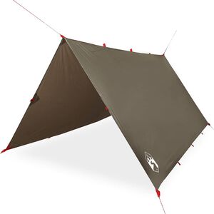 vidaXL Tarp Braun 306x306 cm Wasserdicht