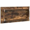 vidaXL Spiegel Wandmontiert Braun 80 x 37 cm Glas und engineered Holz