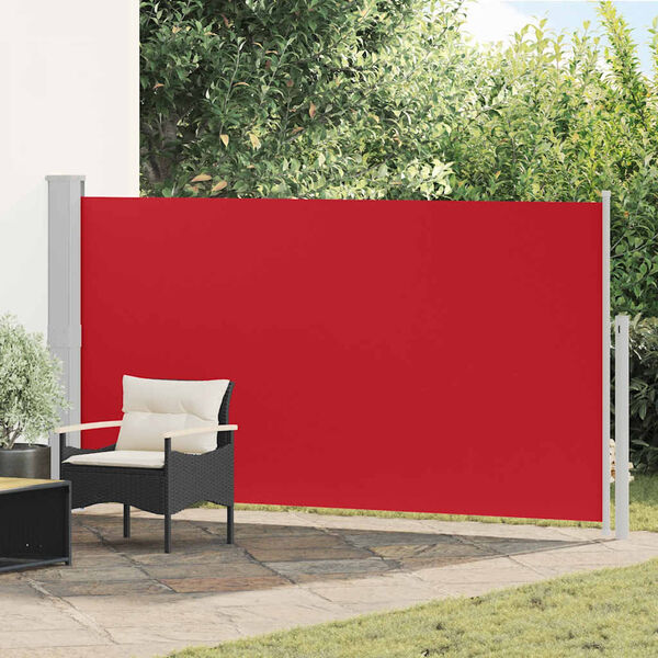 vidaXL Ausziehbare Seitenmarkise 170&times;300 cm Rot