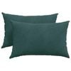 vidaXL Sofakissen 2 St&uuml;ck Dunkelgr&uuml;n 60 x 40 cm Cordstoff