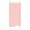 vidaXL Plissee Rosa 80x100 cm Stoffbreite 79,4 cm Polyester