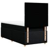 vidaXL Boxspringbett mit Matratze Schwarz 90x200 cm Stoff