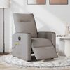 vidaXL Massagesessel Elektrisch Taupe Stoff