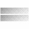 vidaXL Treppe Tritt Rechtwinklig 2 pcs Silber 90 x 20 cm Aluminium