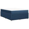 vidaXL Boxspringbett mit Matratze Blau 140x200 cm Stoff
