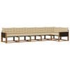 vidaXL Outdoor-Sofagarnitur mit Kissen 6 pcs Natur und Beige