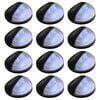 vidaXL Outdoor Solar-Wandleuchten LED 12 Stk. Rund Schwarz