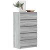 vidaXL Schubladenschrank Grau Sonoma 60x36x103 cm Holzwerkstoff