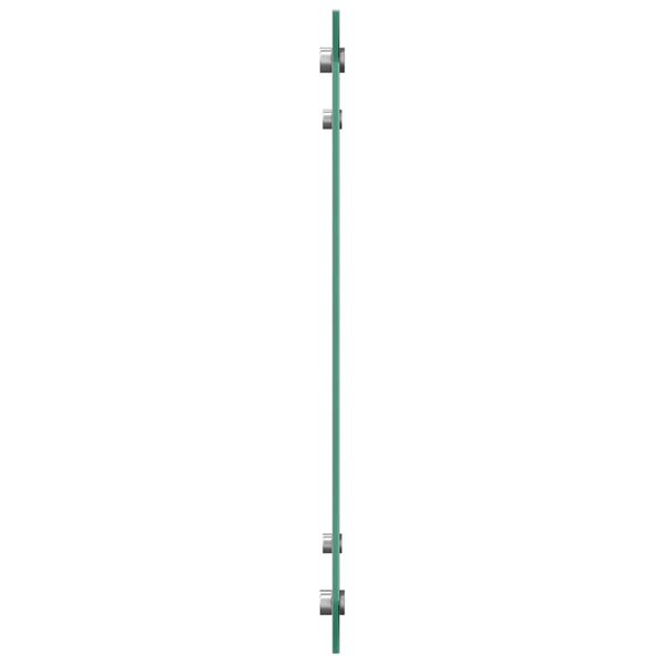 vidaXL Küchenrückwand Hellgrau 70 x 50 x 0,6 cm Gehärtetes Glas