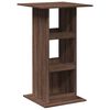 vidaXL Bartisch mit Ablagen Braun Eiche 60x60x102 cm Holzwerkstoff