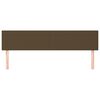 vidaXL Kopfteile Dunkelbraun 180x5x78/88 cm Stoff