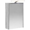 vidaXL Badezimmerspiegelschrank Sonoma-Grau 43 x 16 x 62,5 cm