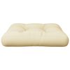 vidaXL Palettenkissen Creme 58x58x10 cm Stoff