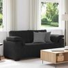 vidaXL Zweisitzer-Sofa Schwarz 180x77x82 cm Samt