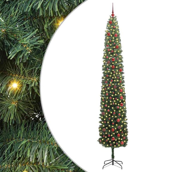 vidaXL K&uuml;nstlicher Weihnachtsbaum mit 300 LEDs mit St&auml;nder Gr&uuml;n 300 cm