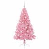 vidaXL K&uuml;nstlicher vorbeleuchteter Weihnachtsbaum Rosa 150 cm PVC