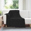 vidaXL &Uuml;berwurfdecke Schwarz 150 x 200 cm Fleece