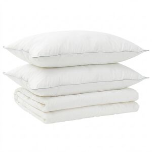 vidaXL Bettdecke und Kissen Set 3 stk. 200x200 cm Sommer 140 GSM Wolle