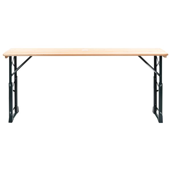 vidaXL Biertisch Klappbar 169x50x75/105 cm Kiefernholz