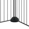 vidaXL 8-Panel-Haustierk&auml;fig mit T&uuml;r Schwarz 35x35 cm Stahl