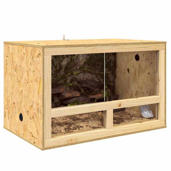 vidaXL Terrarium Braun 80 x 50 x 50 cm OSB