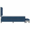 vidaXL Boxspringbett mit Matratze mit Kopfteil Blau 80 x 200 cm Stoff