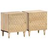 vidaXL Nachttische 2 Stk. 40x33x46 cm Massivholz Mango