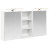 vidaXL Badezimmerschrank-Set 3 stk. 116 x 16 x 62,5 cm Holzwerkstoff