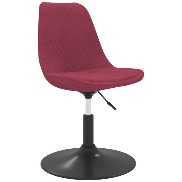 vidaXL Esszimmerst&uuml;hle 6 Stk. Drehbar Weinrot Samt