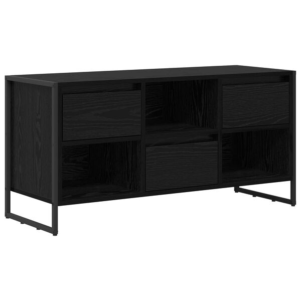 vidaXL TV-Schr&auml;nk Schwarz Eichen-Optik 100 x 36 x 49,5 cm