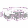 vidaXL Garten-Sofa-Set mit Kissen 9 pcs Beige und Creme
