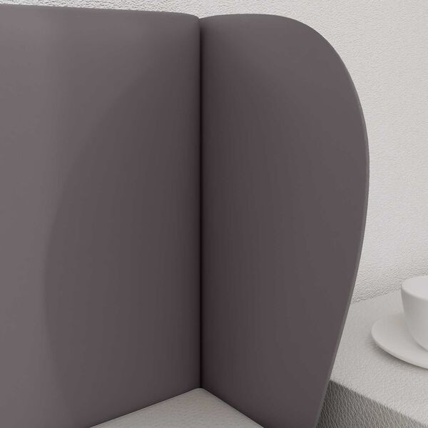 vidaXL Kopfteil Ohr Dunkelgrau 40 x 23 x 6 cm PVC