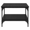 vidaXL Couchtisch Schwarz Eichen-Optik 55 x 55 x 40 cm Holzwerkstoff