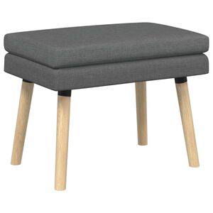vidaXL Doppellagige Bank Dunkelgrau 60 x 40 x 46 cm Stoff