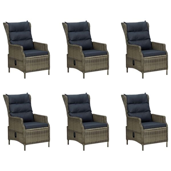 vidaXL 9-tlg. Garten-Essgruppe Braun