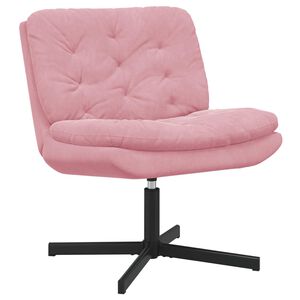 vidaXL Drehender Entspannungsstuhl Rosa 63 x 75 x 76 cm Samt