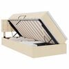 vidaXL Aufbewahrungsbett mit Matratze Creme 90 x 190 cm Holzwerkstoff