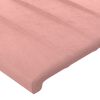 vidaXL Bettgestell mit Kopfteil Rosa 200x200 cm Samt