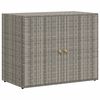 vidaXL Gartenschrank Grau 100x55,5x80 cm Poly Rattan