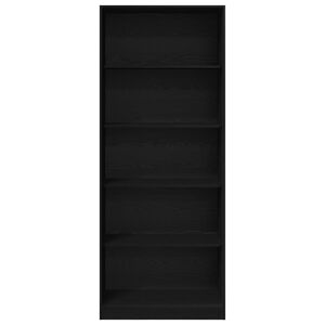 vidaXL Kleiderschrank Schwarz Eichen-Optik 80 x 50 x 200 cm
