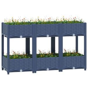 vidaXL Hochbeet 120x40x71 cm Polypropylen