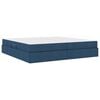 vidaXL Aufbewahrungsbett mit Matratze Blau 200 x 200 cm Polyester