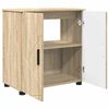 vidaXL Badezimmerschrank mit Speicher Sonoma-Eiche 61 x 35 x 64 cm
