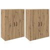 vidaXL Wandschrank 2 Stk. Artisan-Eiche 69,5 x 34 x 90 cm