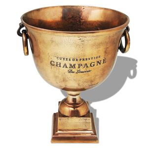 vidaXL Champagner-K&uuml;hler Pokal Kupfer Braun