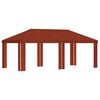 vidaXL Pavillon Abdeckung 6 x 3 m Terrakotta Polyester 190 gsm