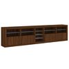 vidaXL Sideboard mit LED-Leuchten Braun Eichen-Optik 283x37x67 cm