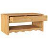 vidaXL Couchtisch Drammen Eiche 99 x 55 x 45 cm Massivholz Kiefer
