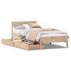 vidaXL Massivholzbett ohne Matratze 75x190 cm Kiefernholz
