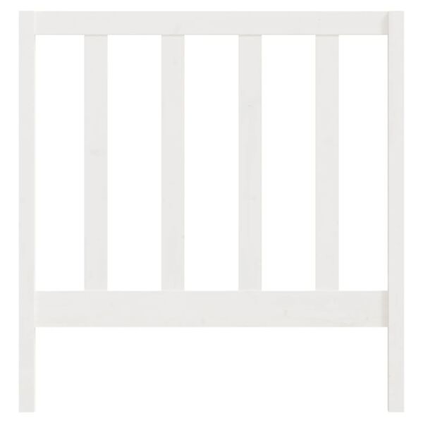 vidaXL Kopfteil Wei&szlig; 95x4x100 cm Massivholz Kiefer